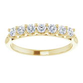 14K Yellow 3/8 CTW Natural Diamond Anniversary Band